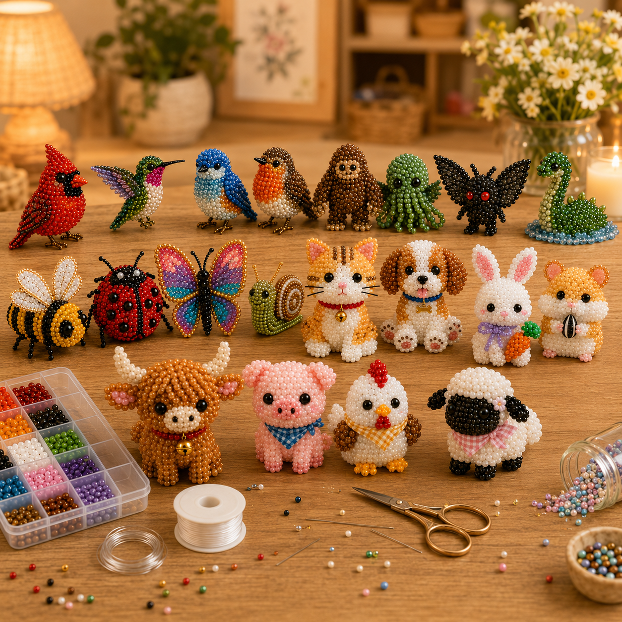 DIY Beaded Animal Craft Kit | Creative Art & Craft Set