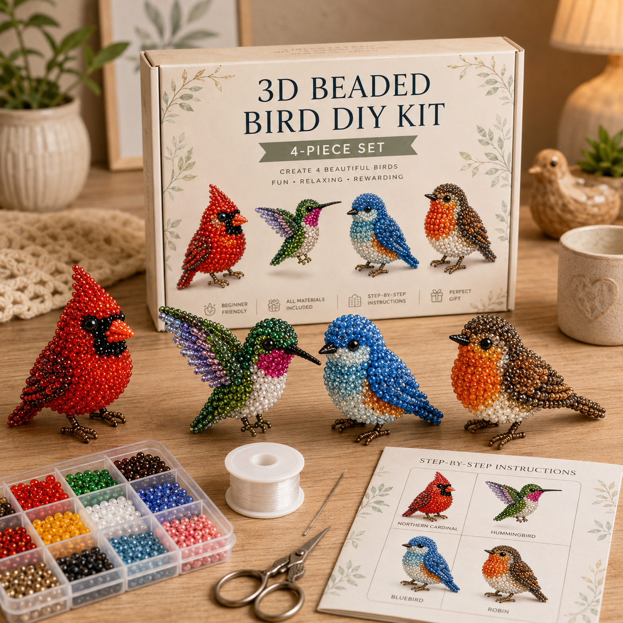 DIY Beaded Animal Craft Kit | Creative Art & Craft Set