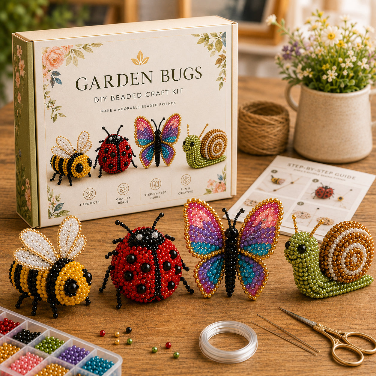 DIY Beaded Animal Craft Kit | Creative Art & Craft Set