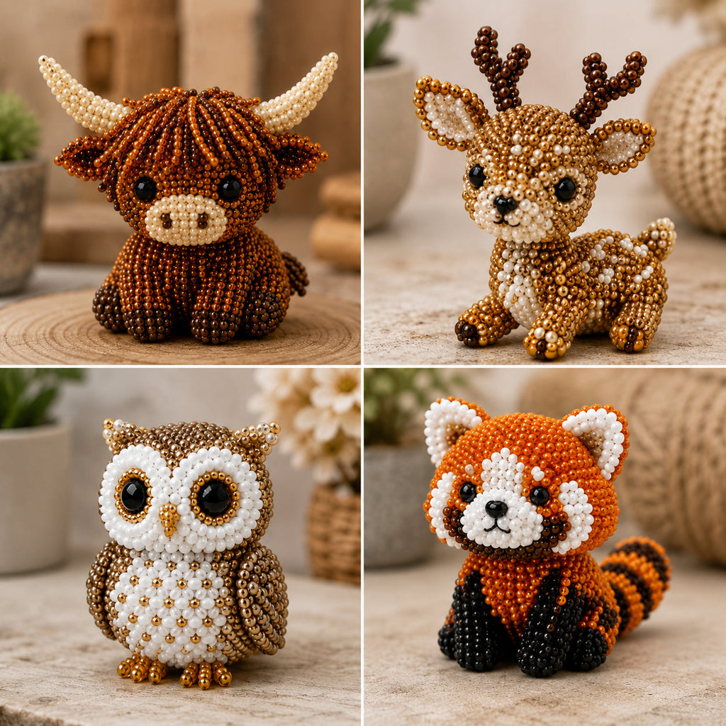 DIY Beaded Animal Craft Kit | Creative Art & Craft Set