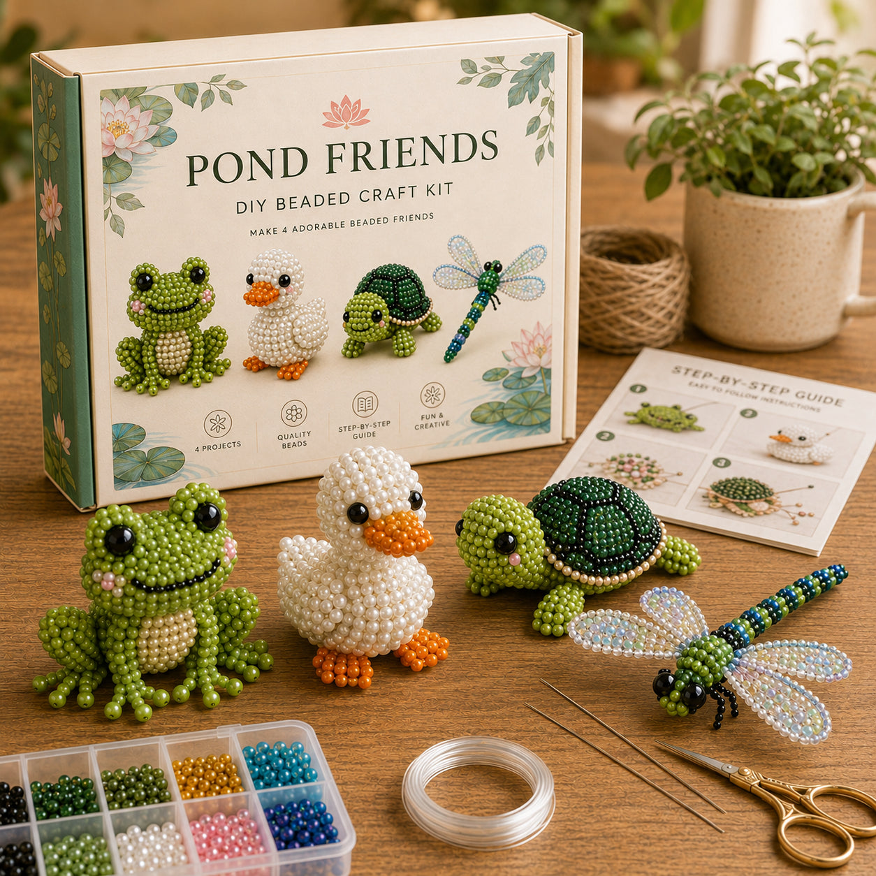 DIY Beaded Animal Craft Kit | Creative Art & Craft Set